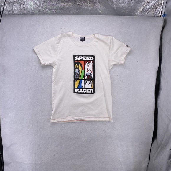 Takeokikuchi SPEED RACER Movie T-shirt Cartoon 1990's Warner Bros Japan 3 Small - Picture 11 of 13